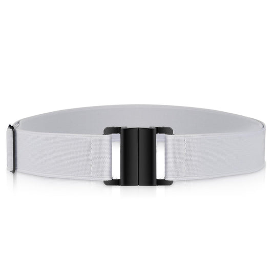 Giantree Invisible Elastic Belt for Women, Adjustable No Show Stretch Belt with Flat Buckle for Jeans Pants Dresses(Grey)