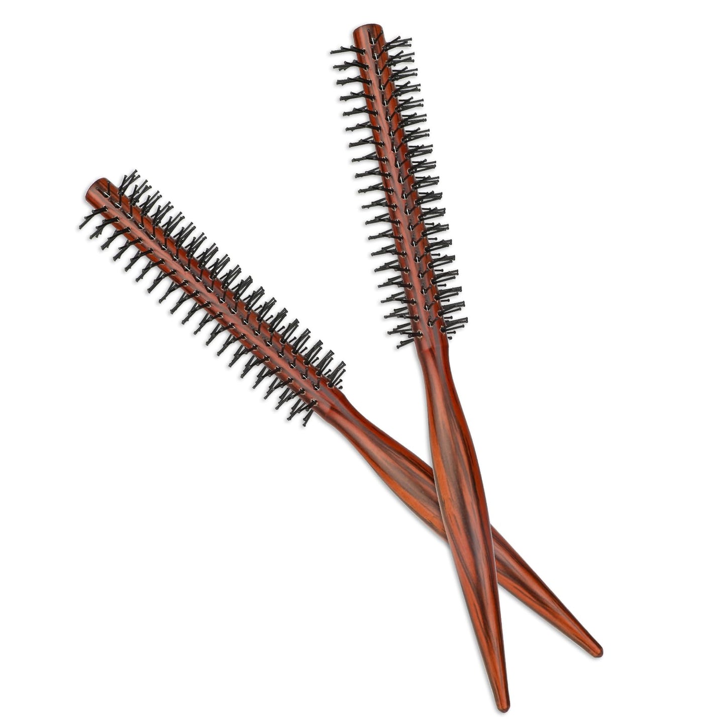 cobee Small Round Brush for Blow Drying, Portable Roller Brush with Soft Nylon Bristle, Mini Round Hair Styling Brush for Styling, Lifting, Volume, Curling Hair Blow Drying