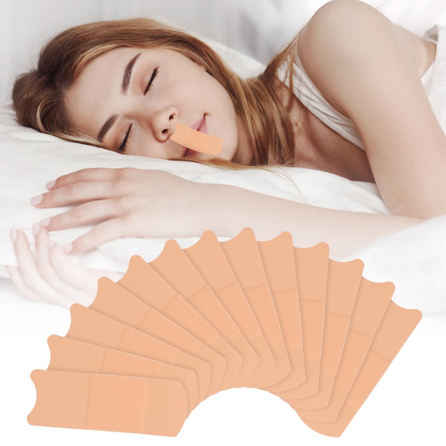 Yuanchu Mouth Tape for Sleeping, Pack of 72 Mouth Plasters Sleeping Anti Snoring Plasters and Snoring Plasters Mouth Adhesive Night for Helps Against Snoring and Develops Nasal Breathing Habits
