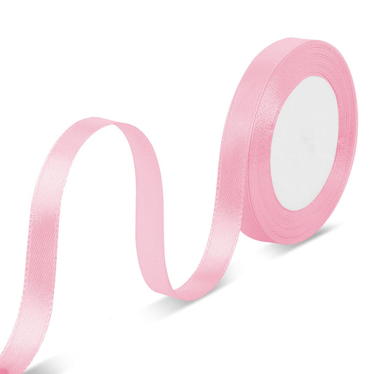 Molain Pink Satin Ribbon, 22 m Double Faced Use for Bows Bouquet,Gift Wrapping,Floral Arrangement