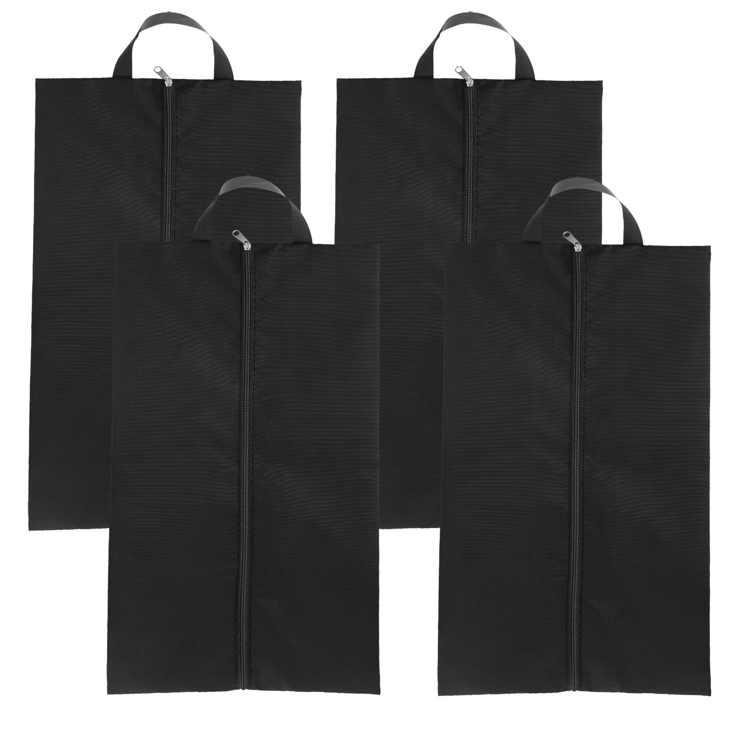 Giantree 4 Pcs Shoe Bags for Travel, Portable Travel Shoe Organizer with Zipper Oxford Fabric Travel Shoe Bags for Packing in Suitcase Travel Essentials for Women and Men