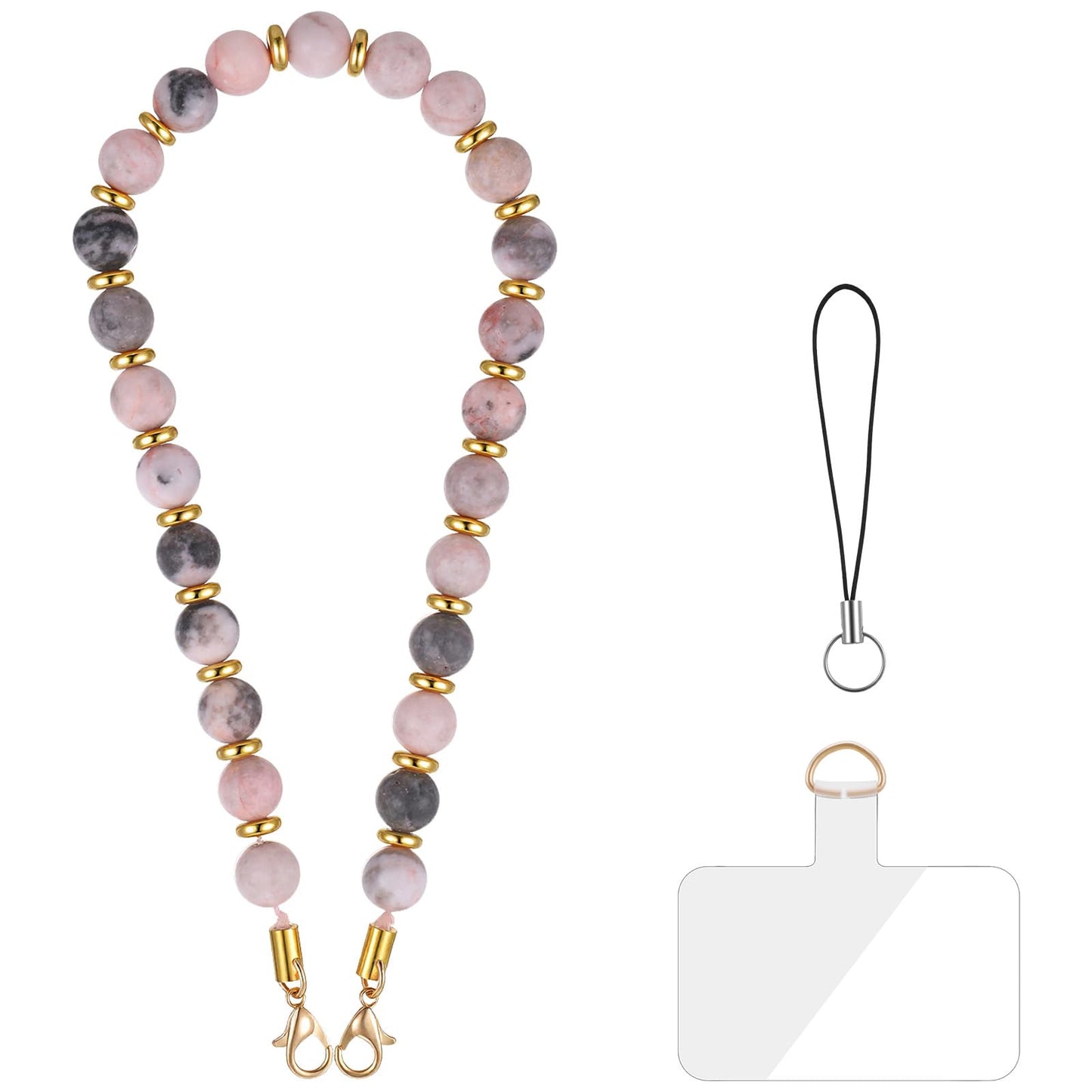 WJIAAA Mobile Phone Chain Beads Lanyard, Mobile Phone Bracelet, Mobile Phone Chain Universal, Mobile Phone Pendant Mobile Phone Beads Lanyard Hand Strap for Mobile Phone Strap Phone Lanyard Keychain