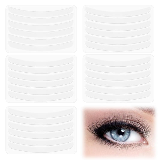 Amaxiu 30Pcs Lash Lift Ribbon, Reusable Lash Lift Pads Silicone Rods Lash Lift Shields Lash Lift Rods Ribbon Kit Eyelash Lifting Compensator Silicone Perm Ribbon Makeup Beauty Tools(White)