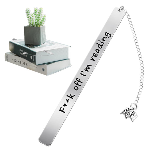 Giantree Funny Bookmarks, Stainless Stell Interesting Words Bookmarks for Women Book Lovers Bookmarks Book Accessories for Reading Lovers Readers Bookmark