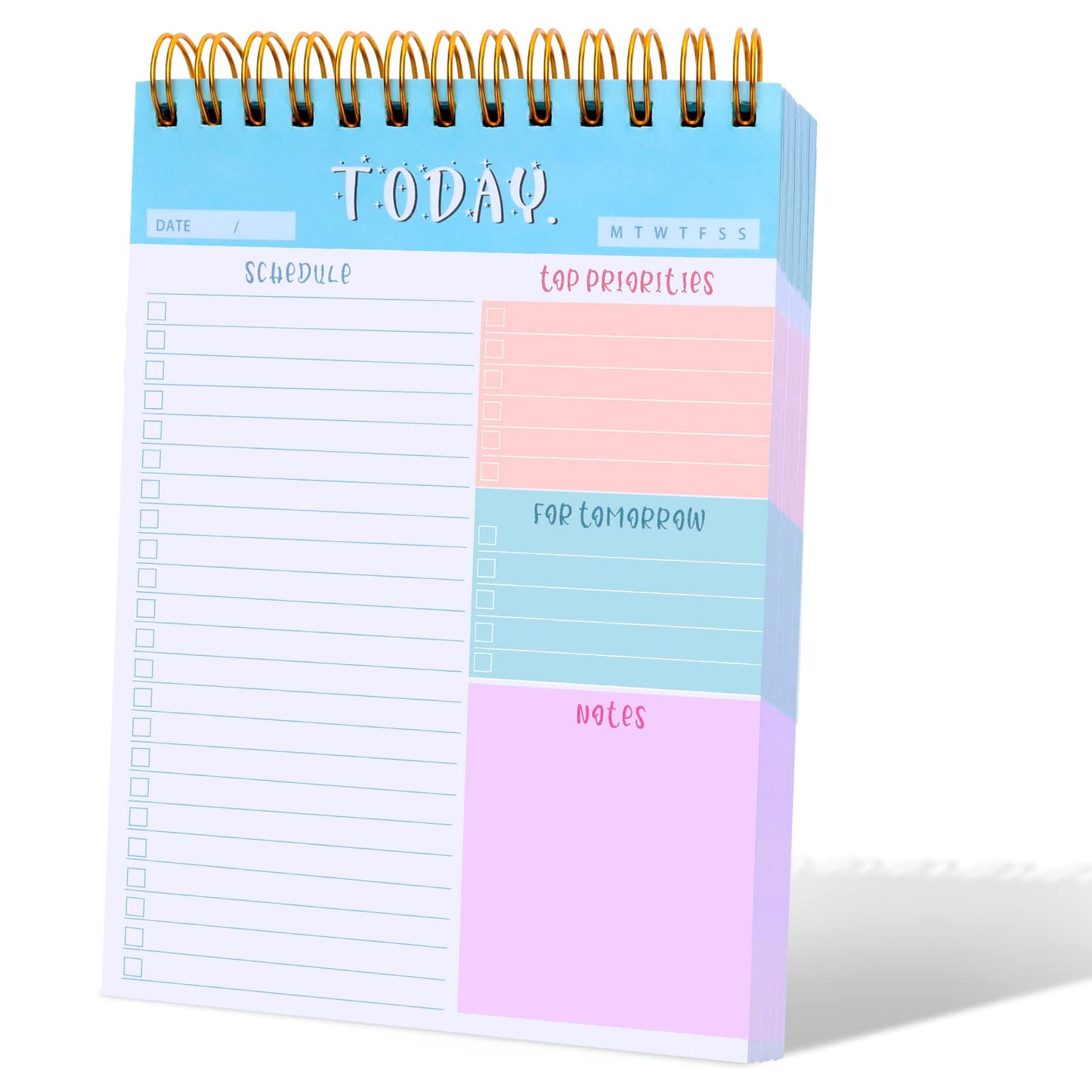 cobee Daily To Do List Notepads, 200gsm Thick to Do Daily Planner Notepad to Do Checklist Notebook Undated Task Checklist Organizer Classroom Office Supplies 50 Sheets
