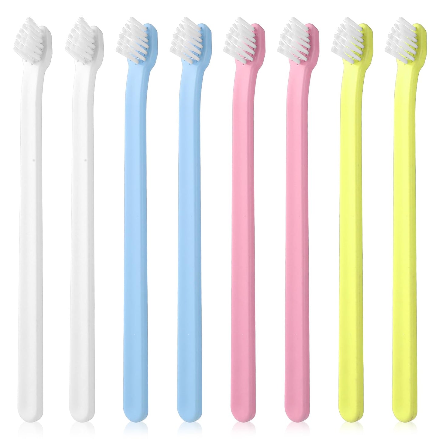 MBAIYO 8-Piece Cat Toothbrushes Set, Soft Bristles and Dog Toothbrush Head, Small PET Toothbrush, Deep Cleaning Toothbrush Set for Puppies, Kittens and Small Breeds
