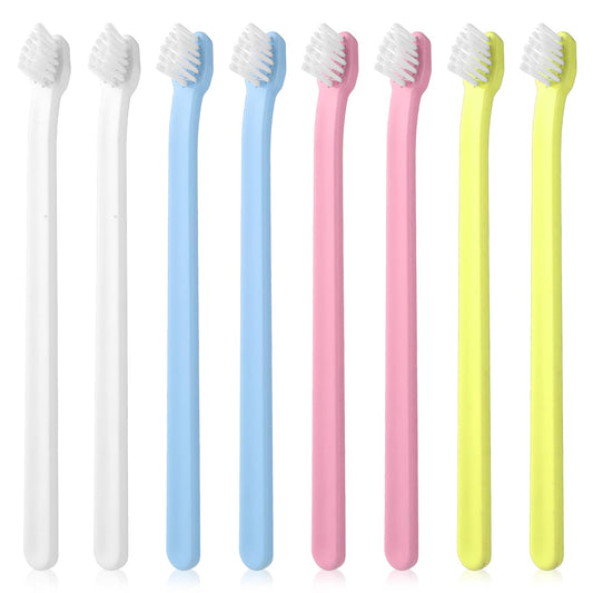 MBAIYO 8-Piece Cat Toothbrushes Set, Soft Bristles and Dog Toothbrush Head, Small PET Toothbrush, Deep Cleaning Toothbrush Set for Puppies, Kittens and Small Breeds