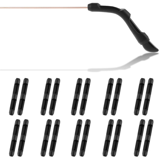 TIESOME 10Pairs Eye Glasses Ear Grippers, Eyeglass Ear Cushion, Anti Slip Glasses Grip Stop Glasses Accessories from Sliding (Black)