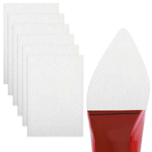 Giantree 6 Pcs Shoe Sole Protector, Self Adhesive Shoe Grips on Bottom of Shoes Non-Slip Shoe Pads Shoe Sole Guard Shoes Cushion for High-Heels Leather Shoes Anti-Slip Shoe Grips Pads for Women(Clear)