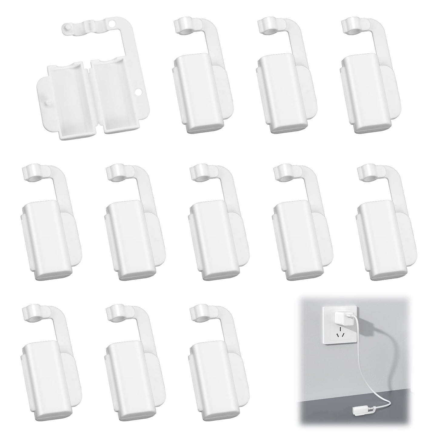 Yuanchu 12Pcs Baby Proof Cord Covers, USB Charger Protector Electrical Safety Baby Products Prevent Baby from Touching Charging Cable End