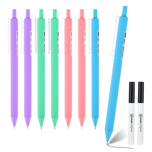 Bewudy 8PCS Pastel Mechanical Pencil with 40PCS HB Refill, Cute Mechanical Pencils 0.7 mm Aesthetic Pencils for Kids Student Writing, Drawing, Sketching School Office Supplies Gift