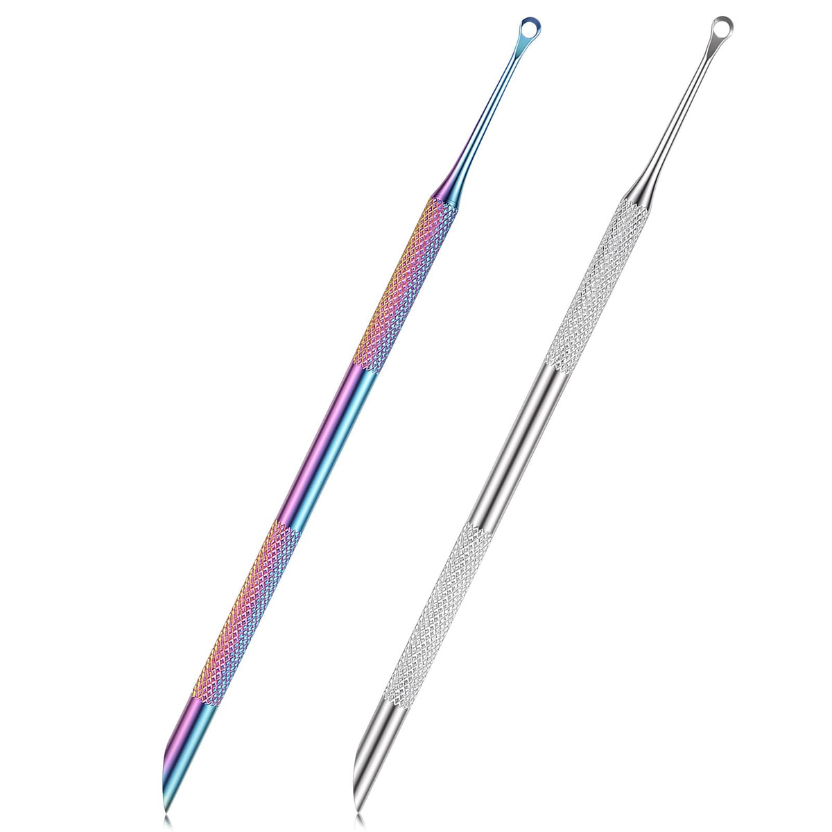 cobee 2 Pcs Pre Treatment Cuticle Pusher, Loop Cuticle Pusher Dual Ended