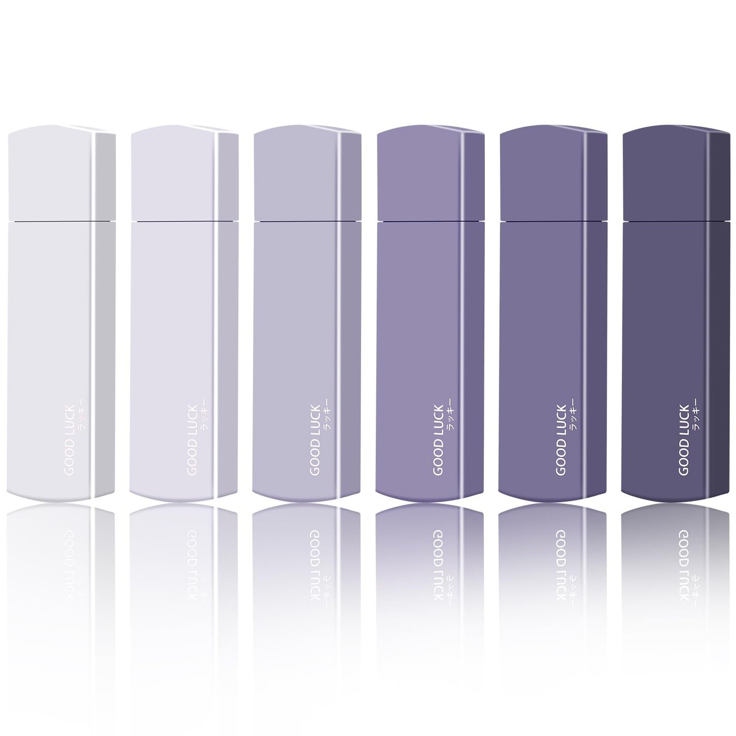Amabro Small White Out Tapes, 6PCS Tape Roller Instant Correction Tape Mini Whiteout Tape Set Cute Correction Rollers for Students Office Workers Home School Stationery Supplies (Gradient Purple)