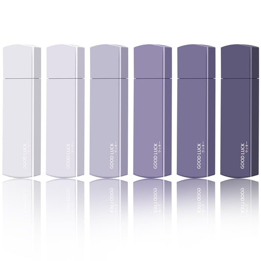 Amabro Small White Out Tapes, 6PCS Tape Roller Instant Correction Tape Mini Whiteout Tape Set Cute Correction Rollers for Students Office Workers Home School Stationery Supplies (Gradient Purple)