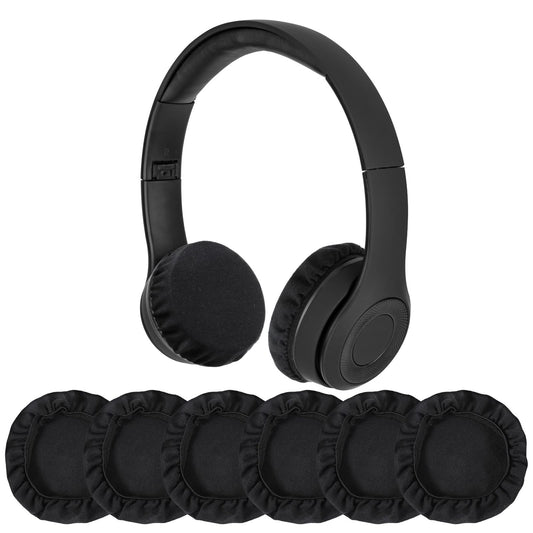 MBAIYO Pack of 6 Fabric Headphone Ear Covers, Washable Ear Pad Covers, Stretchy Ear Cup, Headphone Protection (9-15 cm)