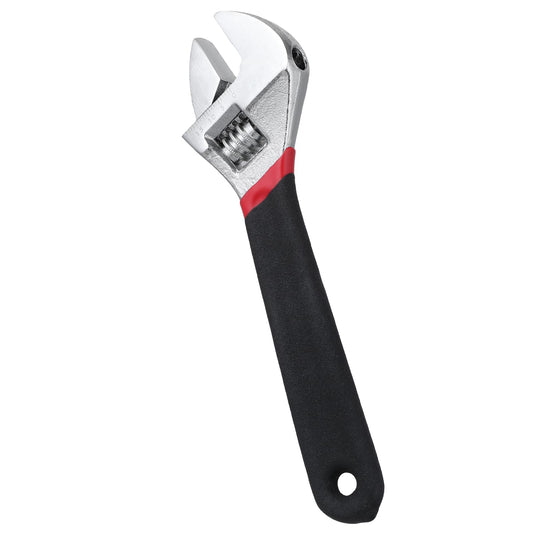 JIYIN 6"/150mm Adjustable Wrench, Small Metric Scales Adjustable Spanner Max Opening 20mm Wide Jaw Wrench with Rubber Anti-Slip Grip High Carbon Steel Rust Resistant Spanner