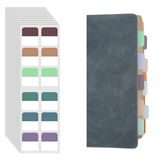 Jeffdad 240 Pcs Sticky Index Tabs, Sticky Tabs for Notebooks, Self-Adhesive Writable Index Labels, Page Markers Labels for Reading Notes(Classic Color)