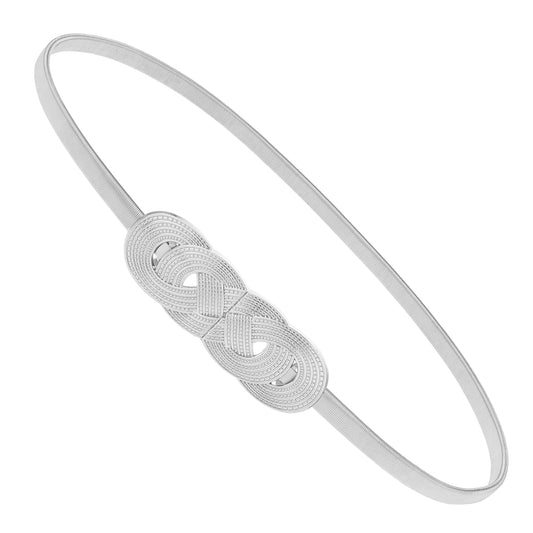 Molain Invisible Skinny Belts for Women, Metal Adjustable Corset Belt Waist Belts for Jeans Pants Dresses(Silver)