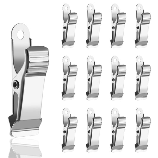 AOZUO 12PCS Metal Mini Clamps, Small Sturdy Spring Clamps Crocodile Clips Suitable for Kitchen Home Office School 1.57×0.51 Inch Alligator Clips for Wire, Photo, Curtain, Crafts, Photography