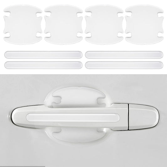 Andibro Transparent Car Door Handle Scratch Protectors, 9Pcs Car Door Handle Protective Film Auto Door Cup Protector Car Handle Anti-Scratch Stickers Covers Clear Door Bowl Paint Protection Film