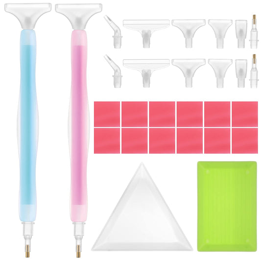 TIESOME 28Pcs Diamond Art Painting Pen Set, Diamond Art Pens Diamond Art Painting Accessories for DIY Crafts Hand Painting Cross Stitch Diamond Art Painting