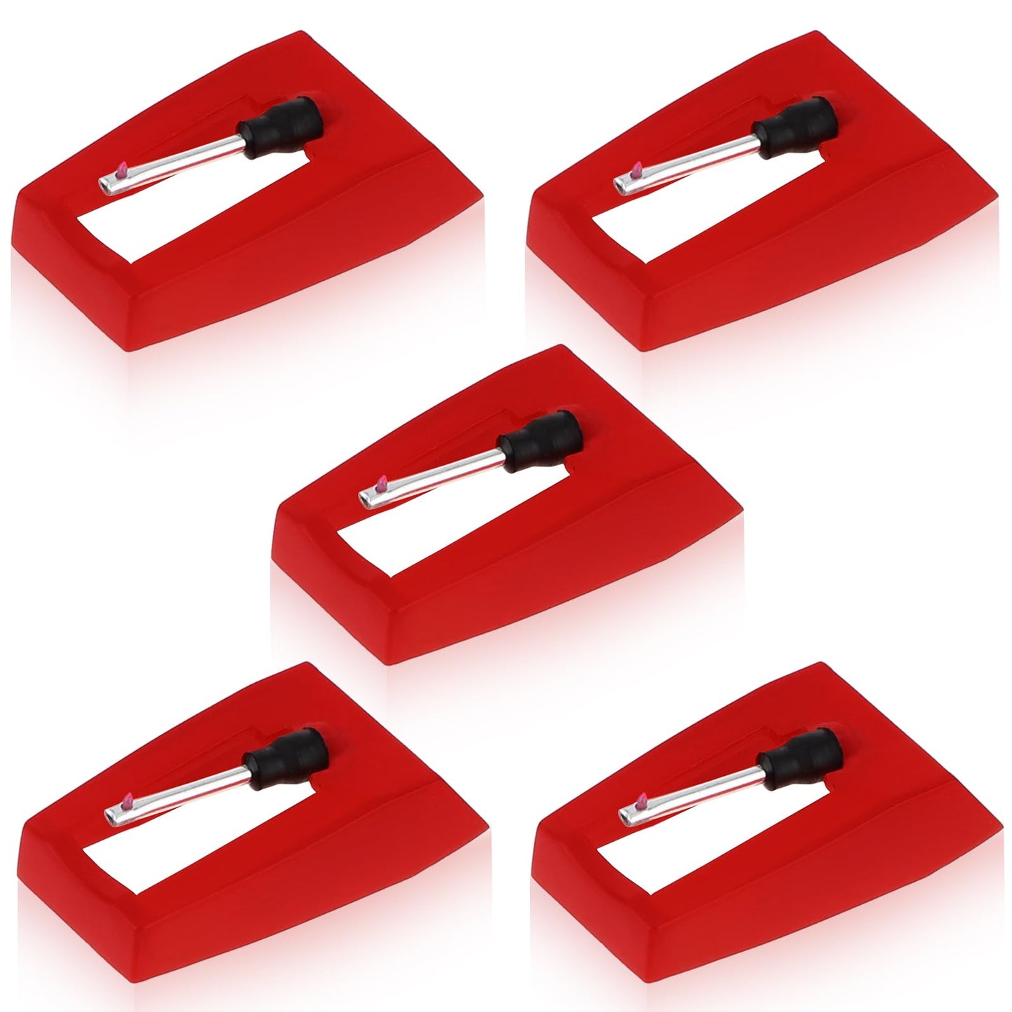 TIESOME 5 Pcs Record Player Needle, Long-Lasting Record Player Needle Replacement Turntable Needles Stylus Player Vinyl Record Player Needles Needle Replacement Accessories for Various Phonograph