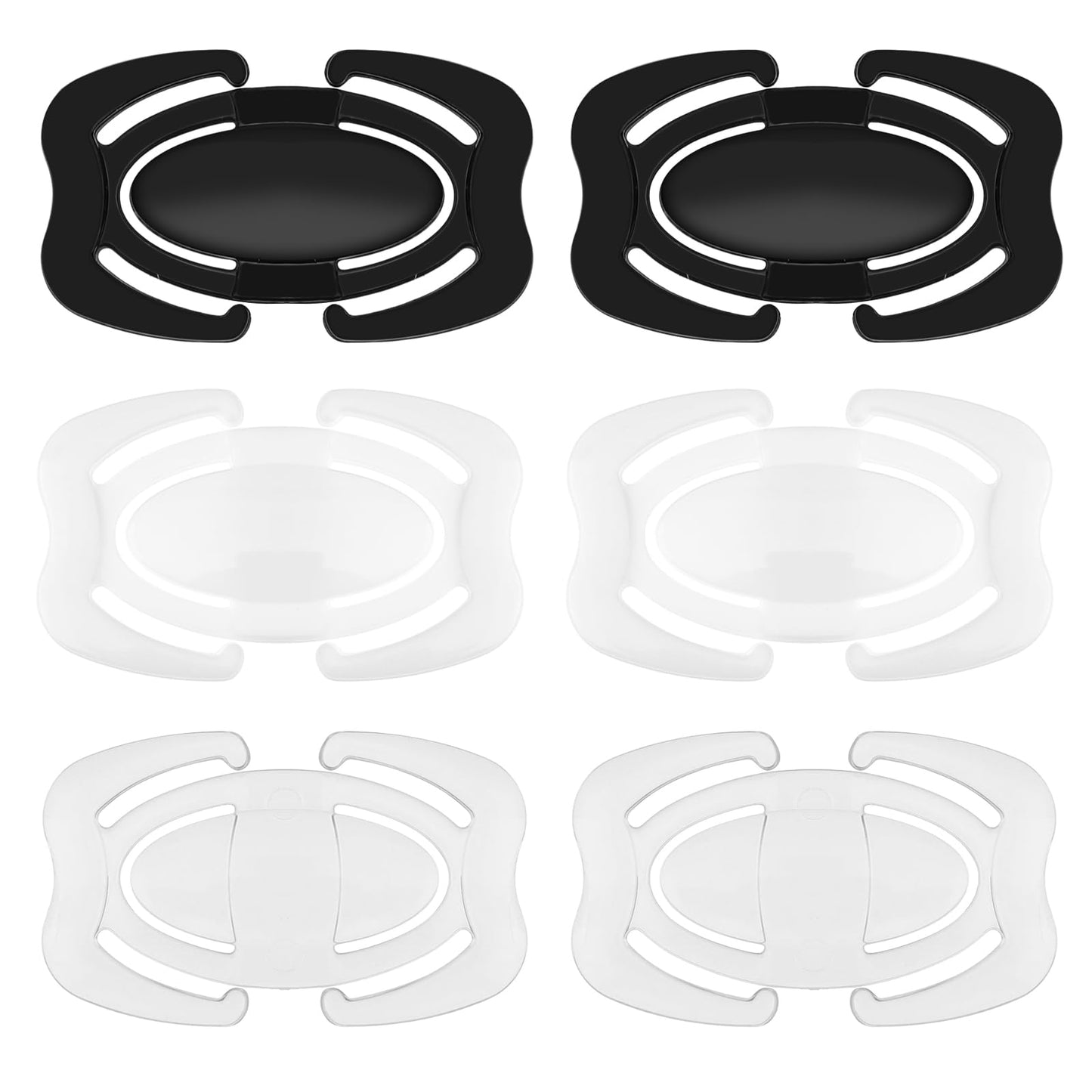 Giantree 6 Pcs Bra Strap Clips for Racerback, Anti-Slip Bra Strap Holder Clips Adjustable Bra Straps Cross Back Clips Buckles for Conceal Straps and Cleavage Control