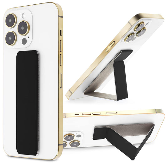 cobee 3 Pack Cell Phone Kickstand, Multi-Angle Kickstands, Horizontal & Vertical Phone Stand, Ultra Slim Phone Stand Stick on Phone Kickstand Holder for Most Smartphones(Black)