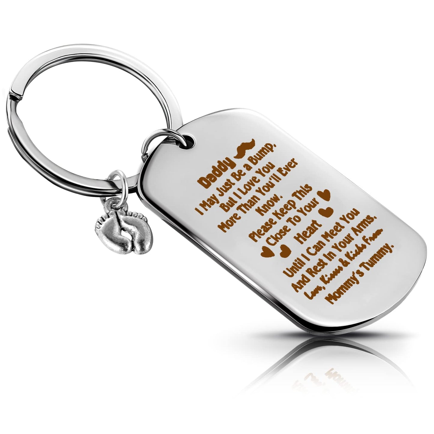cobee New Dad Gift Keychain Birthday Gifts For Husband New Daddy to Be Gifts for Husband Boyfriend Keychain Gifts For Boyfriend Couple Wedding Keychain Gifts Valentine Day Gifts For Him