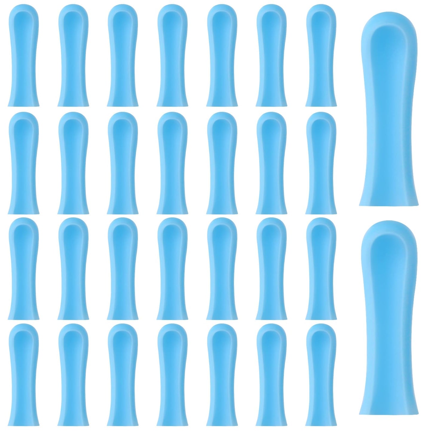 cobee Ear Wax Removal Replacement Tips for Ear Camera, 30Pcs Ear Spoon Tips Silicone Ear Spoon Replacement Tips Ear Cleaner Replacement for Adults Ear Wax Removal Endoscope(30)