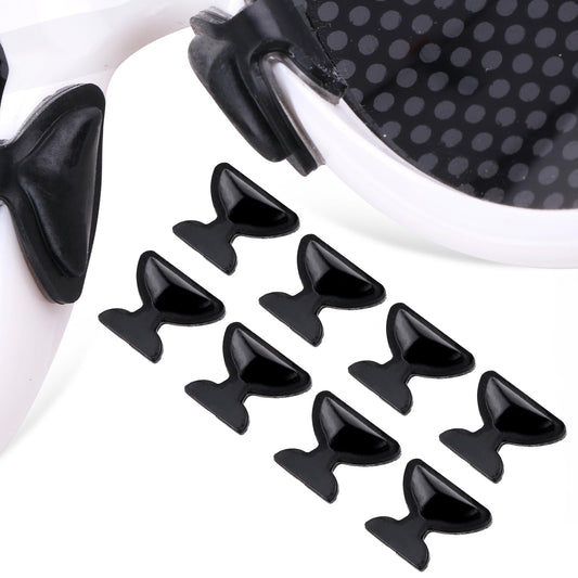 Bewudy 20 Pairs Butterfly Eyeglass Nose Pads with Airbag, 3mm Eyeglass Nose Pads for Glasses, Adhesive Nose Pads Replacement for Plastic Frames(Black)