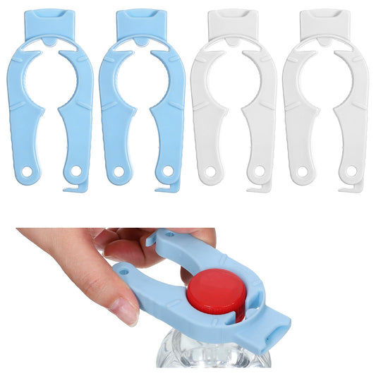 JJUNW 6Pcs Plastic Bottles Cap Opener, Plastic Bottle Cap-Opener, for Arthritic Hands Multi-Purpose Gripper Water Bottle-Opener Easy-Twist Jar Opener Tool for Kitchen, Camping & Outdoor Use