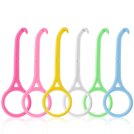 cobee Aligner Removal Tool, 6 Pcs Invisible Tooth Removal Aligner Chewies and Removal Tool Kits Aligner Tooth Hook Oral Corrector Retainer Remover for Invisible Braces Tooth Oral Care (6 Colors)