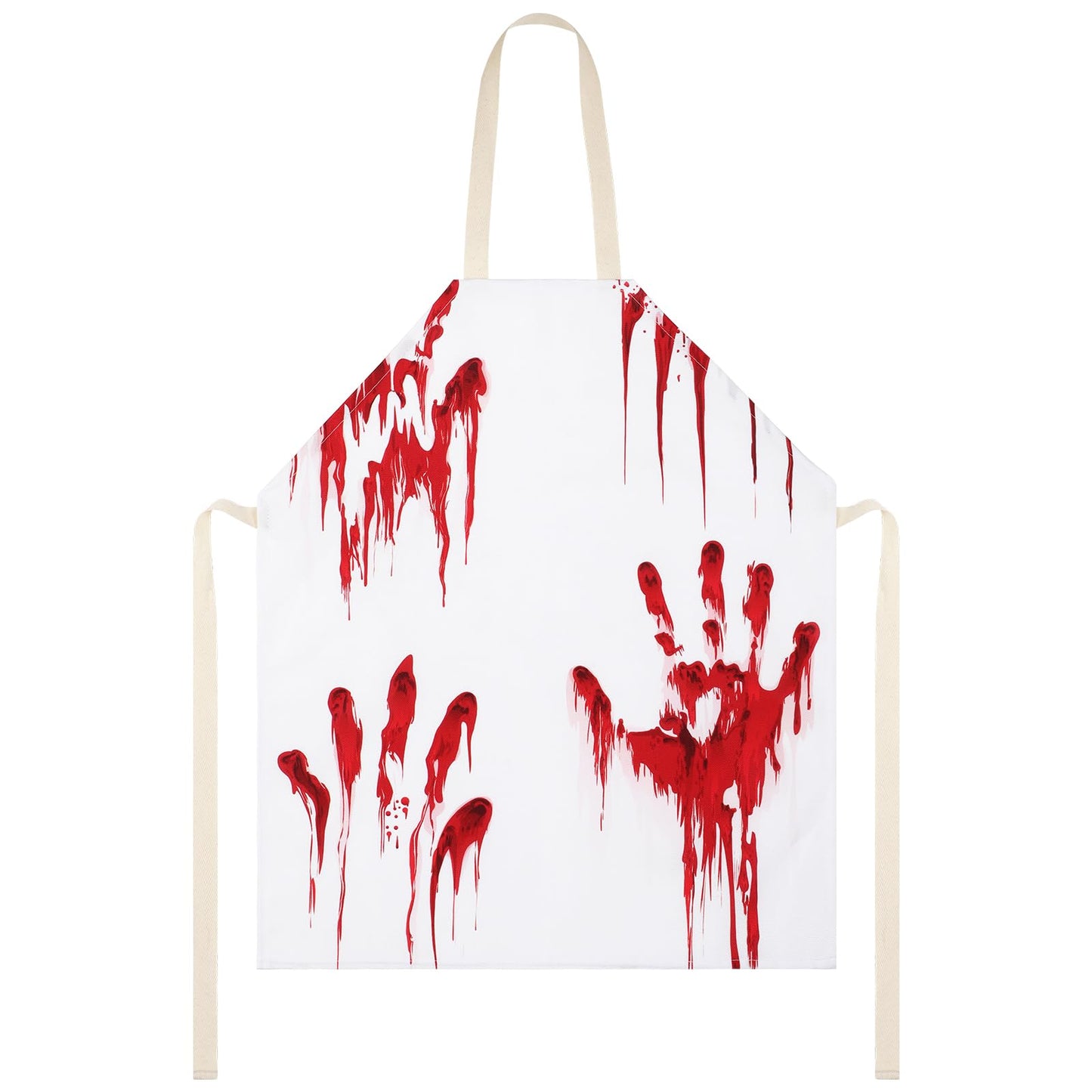 simarro Halloween Bloody Apron, Trick or Treat Party Decoration Supplies for Cosplay Costume Prank Props (45x56cm No Pocket)