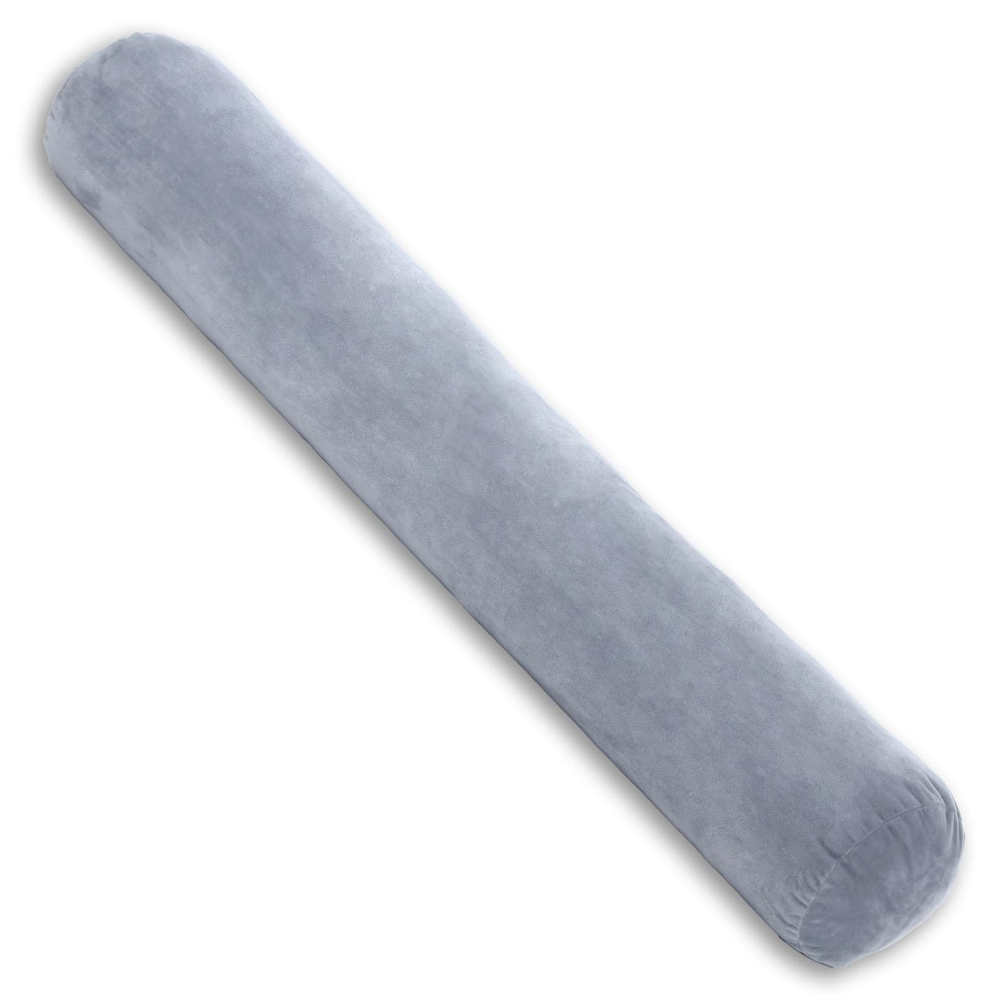 TIESOME Round Body Pillow Cover, 7.9 x 47Inch Round Bolster Body Pillow Case Soft Long Full Body Pillowcase with Zipper for Bedroom, Living Room Dark Gray