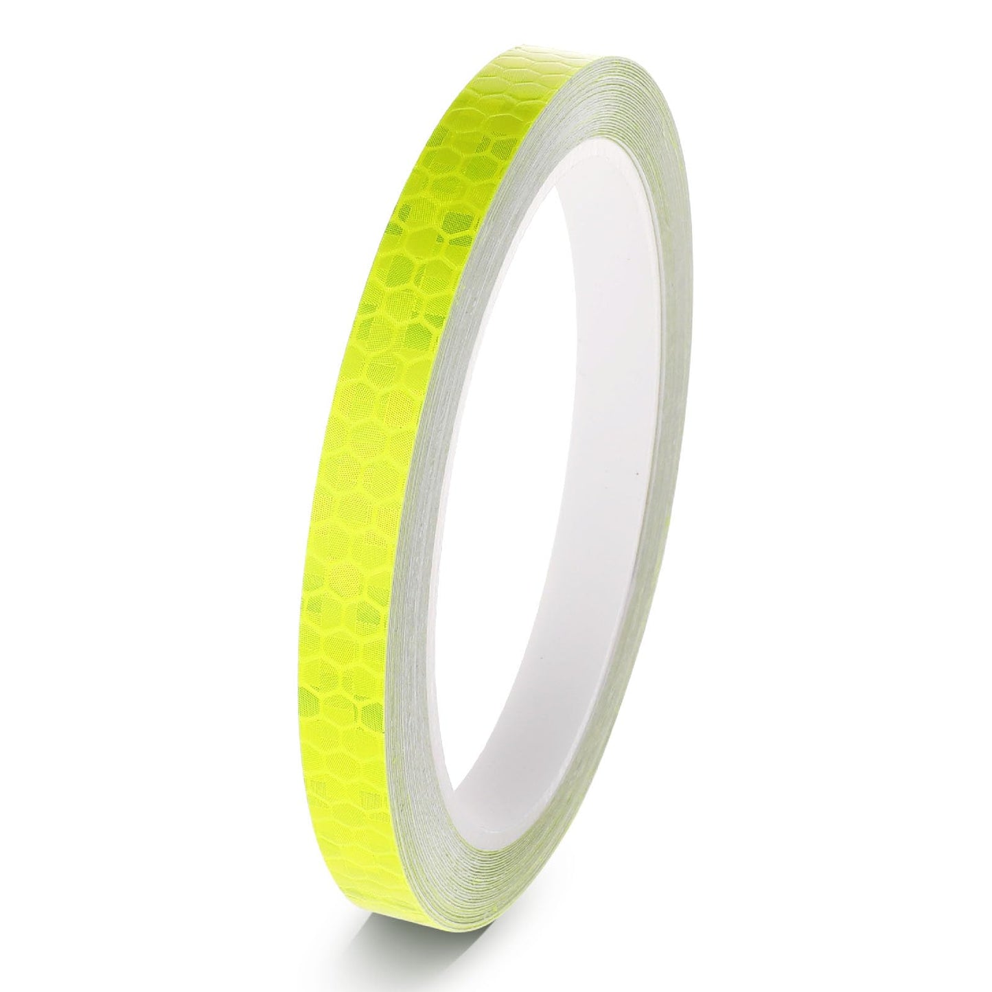 TIESOME Neon Reflective Tape 0.4In x 26 Feet, Safety Warning Glow in The Dark Tape High Viscosity Waterproof Durable Lasting Color Neon Tapes Outdoor DOT Auto Stickers for Bikes Trailer Truck (Yellow)