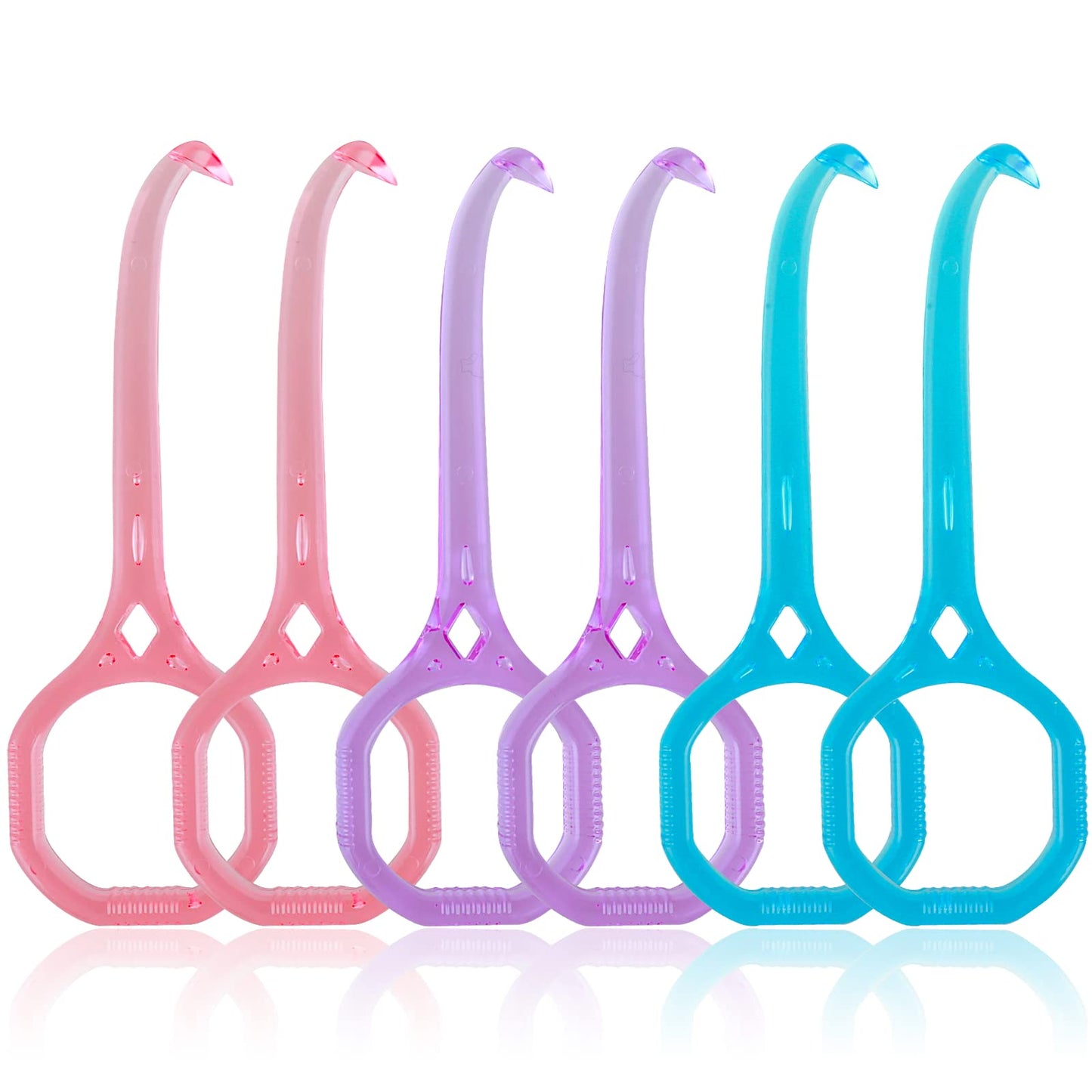 TIESOME Aligner Removal Tool, 6Pcs Invisible Tooth Removal Aligner Tool Kits Chewies and Removal Aligner Tooth Hook Oral Corrector Retainer for Invisible Braces Tooth Oral Care (transparent rhombus)