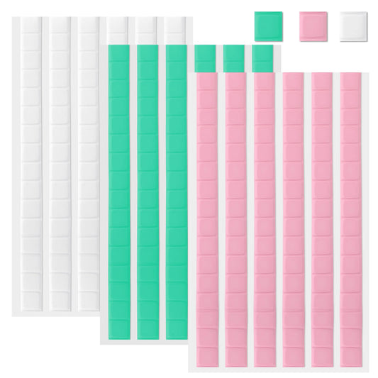 Amaxiu 288 Pcs Adhesive Poster Sticky Putty, Multipurpose Sticky Tack Adhesive Putty Removable Mounting Putty Tacky Wall Putty for Hanging Pictures Crafts Home Museum(White+Pink+Blue)