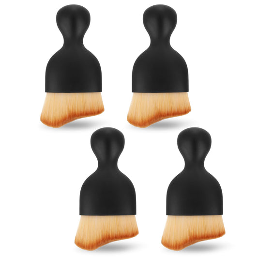 cobee 4PCS Car Interior Cleaning Soft Brush, Car Cleaning Brushes Duster with Soft Bristles Car Detailing Brush Dashboard Dust Removal Brushes for Automotive Air Conditioner Vents(Style A)