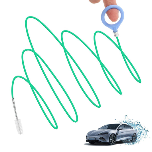 Amaxiu Auto Sunroof Cleaning Brush, 300cm Drain Hole Tool Extra Long Pipe Cleaners Flexible Drain Brush Slim Drain Dredging Brushes for Car Sunroof Windshield Wiper Fridge(300cm)