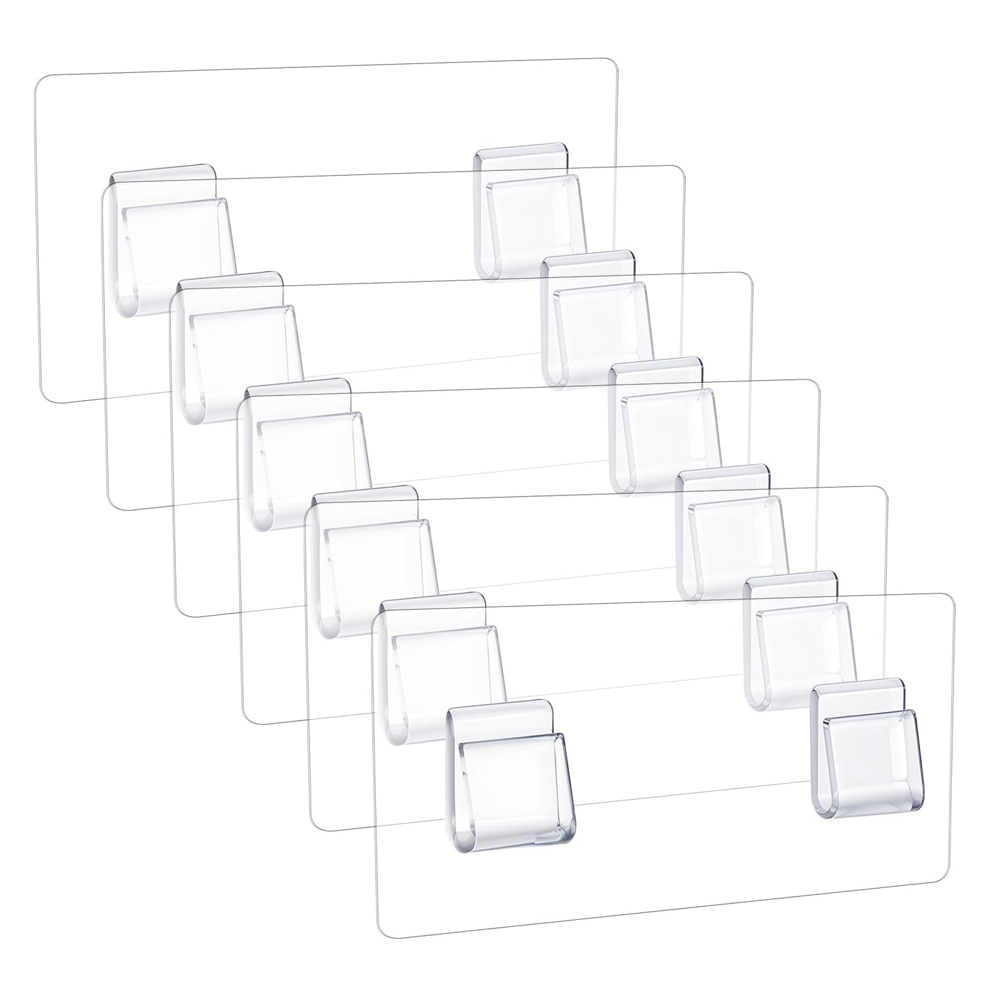 cobee Shower Caddy Adhesive Replacement, 6Pcs Shower Rack Stickers Shower Shelf Adhesive No Drilling Waterproof Traceless Hooks for Showe Caddy, Soap Holder, and Kitchen Storage Racks
