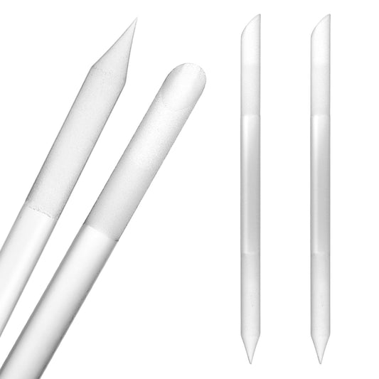 LXUEJIE Glass Cuticle Pusher Set of 2, Dual-Ended Manicure Stick, Cuticles Remover Tool, Crystal Cuticle Pusher Glass File Long-Lasting and Double-Sided Reusable Glasses Stick for Nails and Cuticles