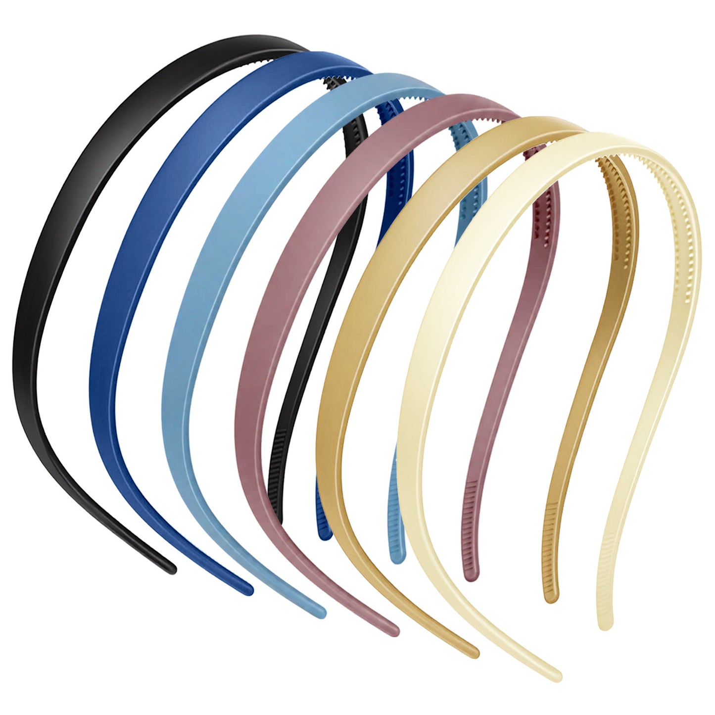 Yuanchu 6Pcs No Pressure Square Sunglasses Headband for Glasses Wearers