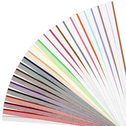 HJZHII 48PCS Book Binding Headbands, 11.8inch 24 Styles Book Binding Cotton Kit 0.6inch Wide Bookbinding Endbands for Book Decor Book Repair(48)