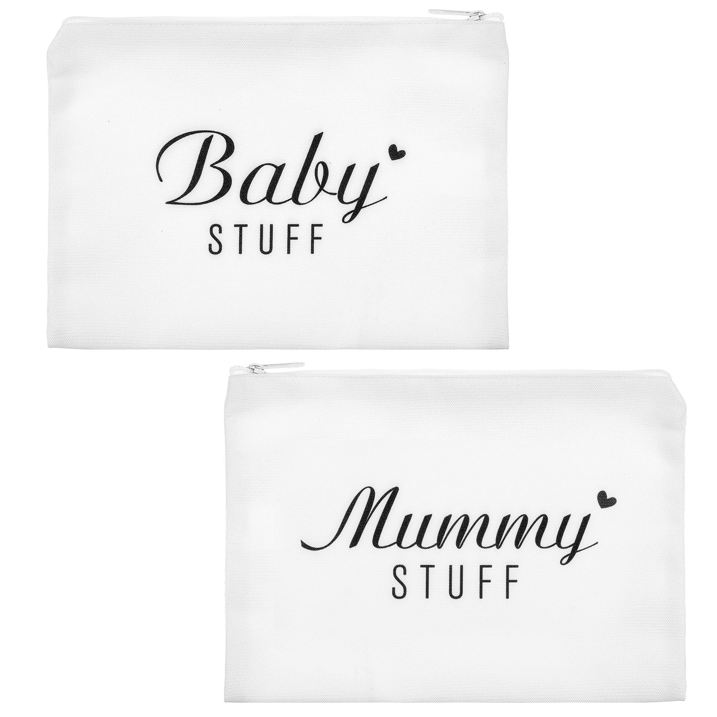 Giantree 2 Pcs Mum to Be Gifts, Baby Shower Pregnancy Gifts, Mum to be Canvas Pouch Cosmetic Bag with Zipper, White Cosmetic Bag Gift for Her, Bags Mummy to Be Wish Bracelet Gifts for Pregnant Women