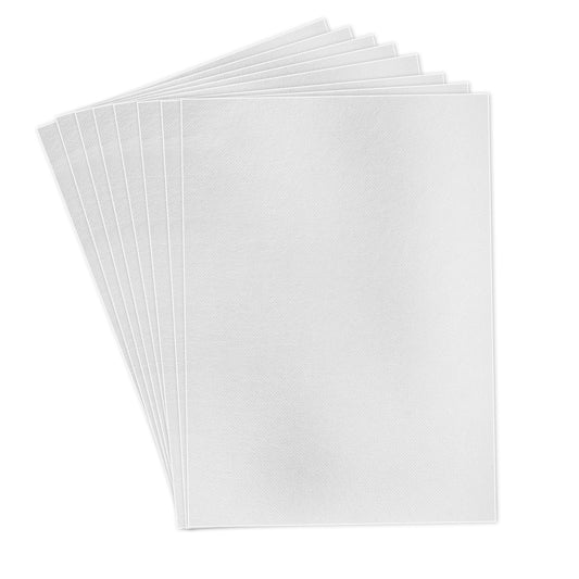 HJZHII Water Soluble Stabilizer for Embroidery Fleece Self-Adhesive Embroidery Stabilizers A5 Wash Away Embroidery Topping Film for Machine Embroidery and Hand Sewing, Transparent, 8.2" x 5.9" (8)
