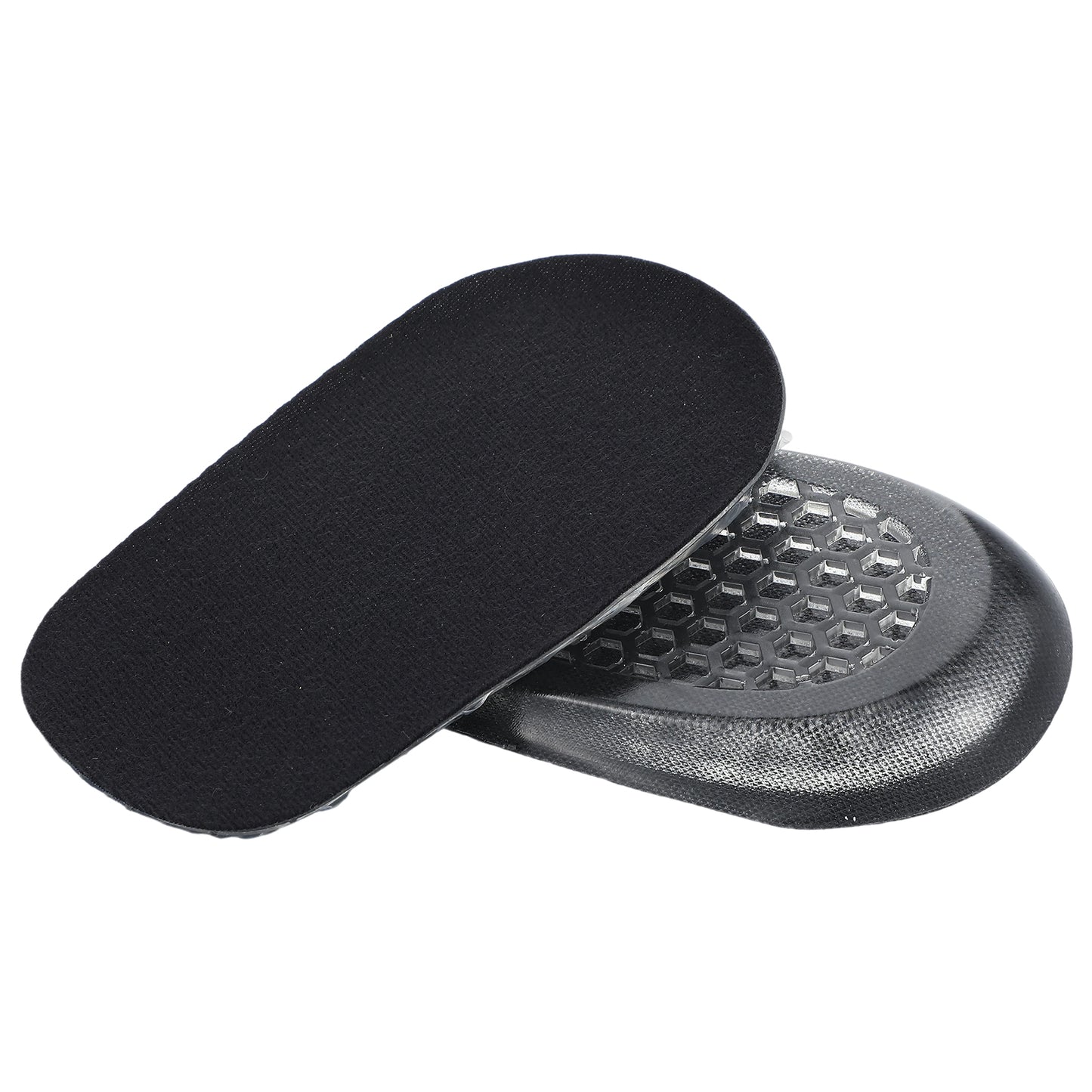 BOHUIZ 1/2 Inch Heel Lifts for Leg Length Discrepancy, Gel Height Increasing Shoe Inserts Soft Insoles for Relieving Heel Pain Comfort Half Foot Insoles for Men and Women(Black)