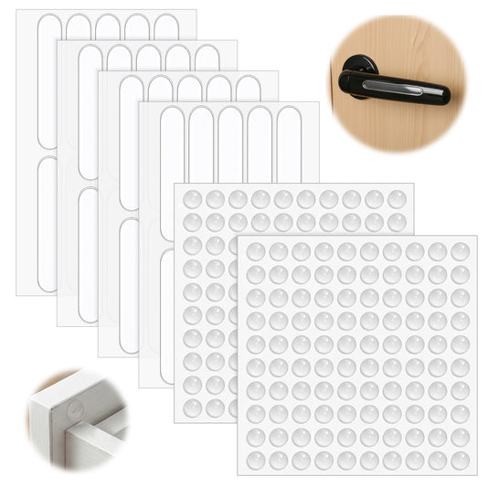 HJZHII 240Pcs Silicone Bumper Pads, Adhesive Bumper Feet Pads Clear Silicone Furniture bumper Cabinet Door Bumper for Furniture Drawers Cupboard Cabinet Doors Picture Frames
