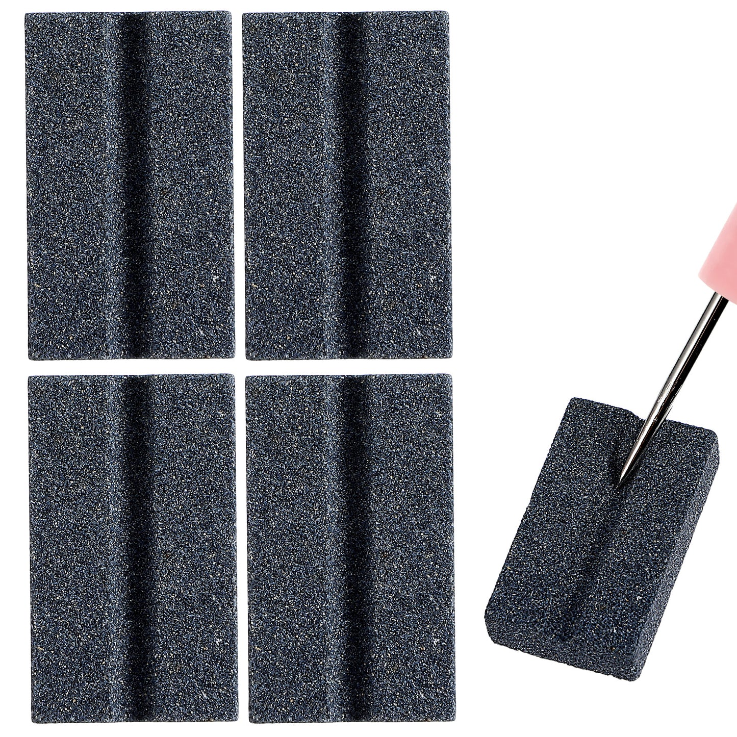 Yuanchu Darts V-Sharp Sharpening Stone, 4 Pack Dart Sharpener for Steel Tip Darts Sharpener Easy Polishing and Deburring Long-Lasting Sharpness Dart Accessories Dart Point Sharpener for Dart Tips