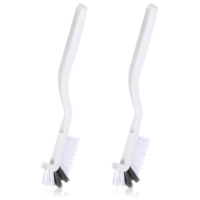 JJUNW 2Pcs Kitchen Scrub Brush, Angle Cleaning Brush, Right Angle Scrub Brush for Sink Household Dish Pot Pan Edge Corners, for Small Space Crevice Cleaning with Stiff Bristles (2)